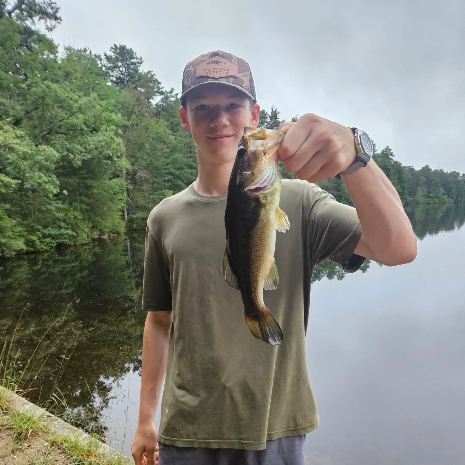 Largemouth bass caught on Fishbrain