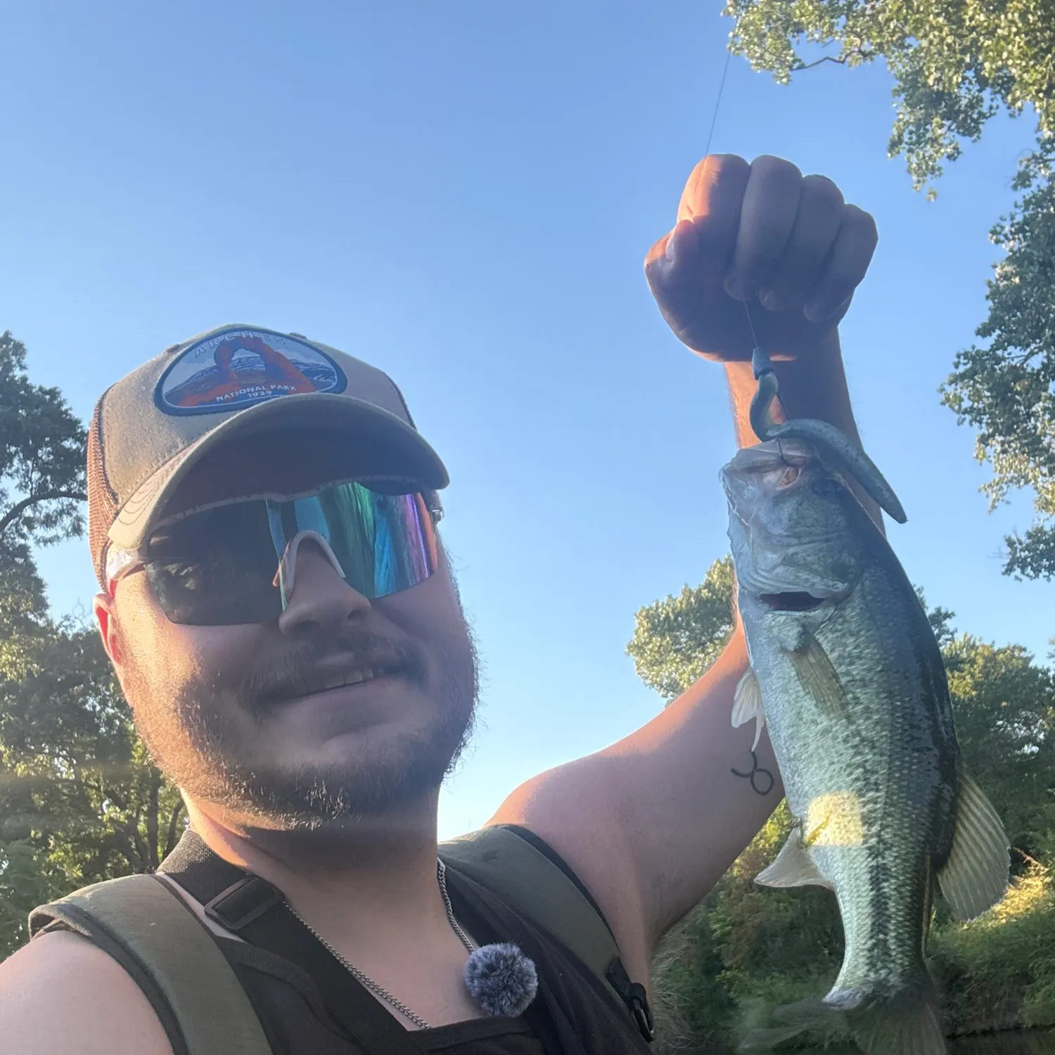 Largemouth bass caught on Fishbrain