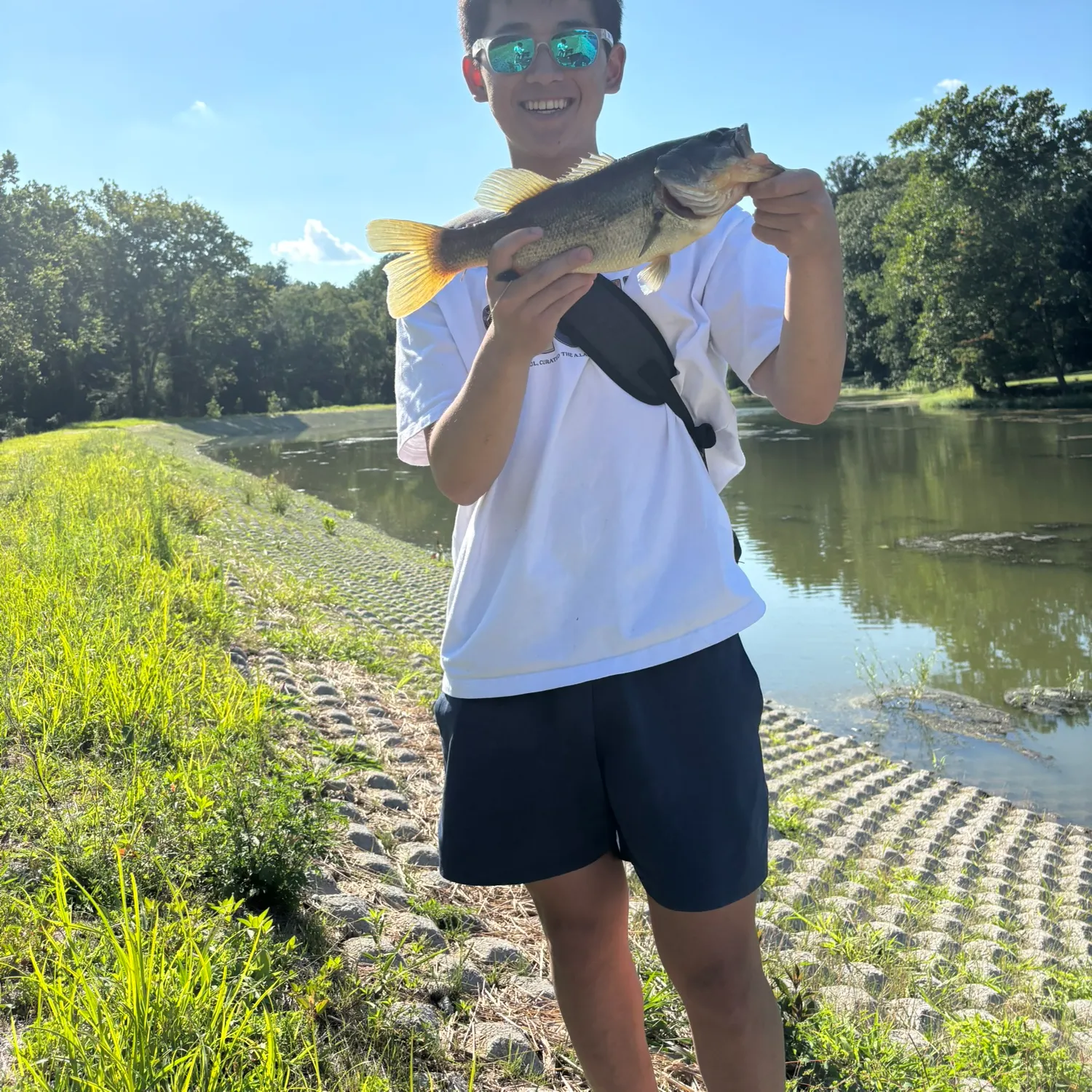 Largemouth bass caught on Fishbrain