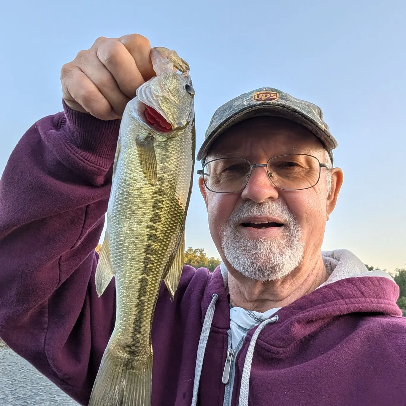 Largemouth bass caught on Fishbrain