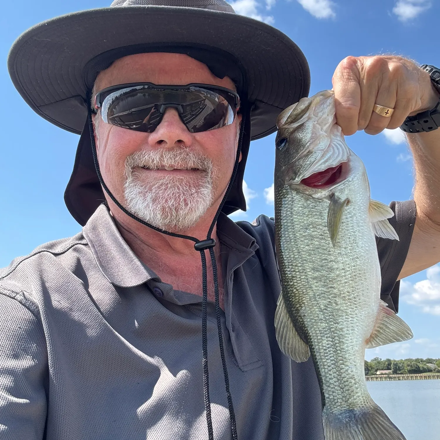 Largemouth bass caught on Fishbrain