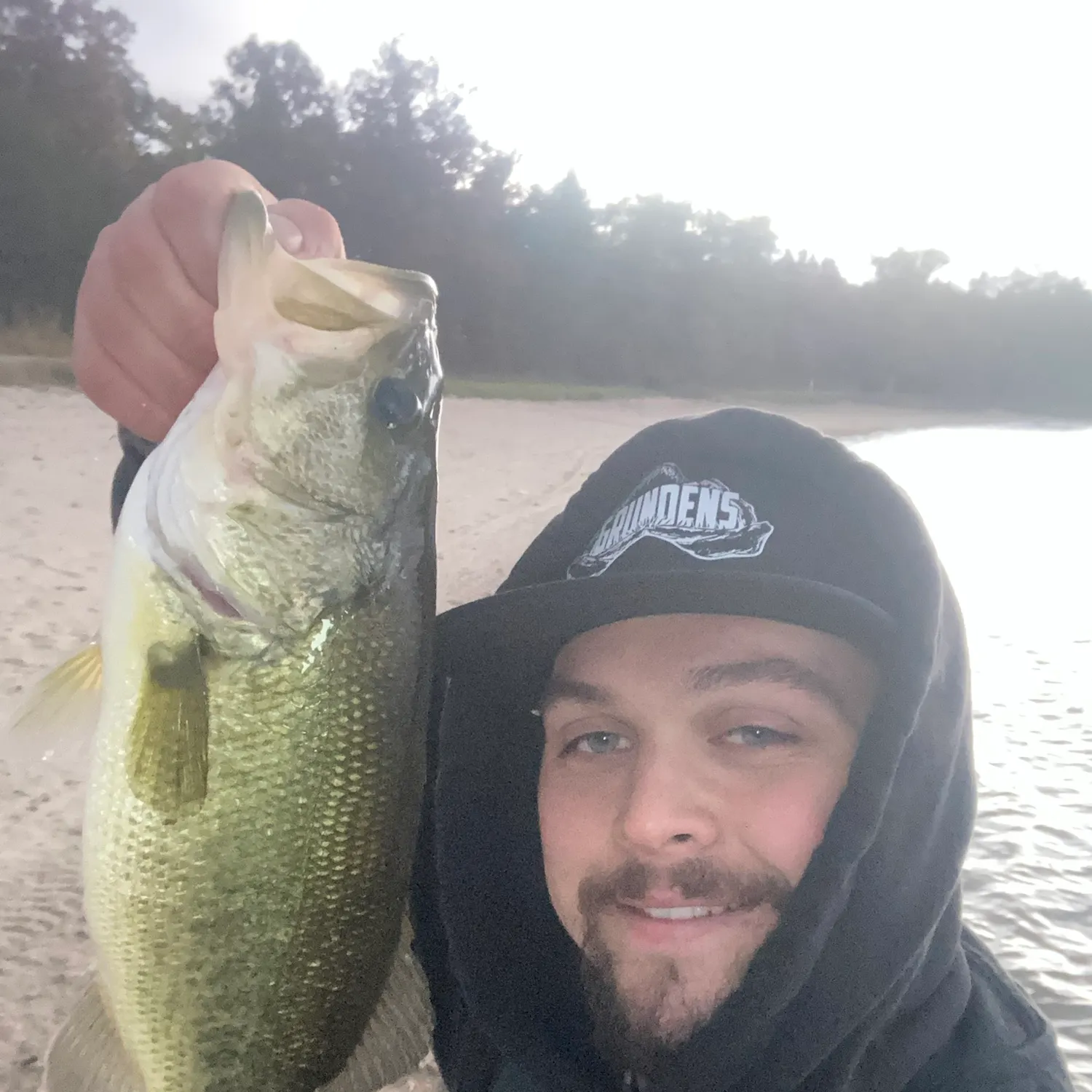 Largemouth bass caught on Fishbrain