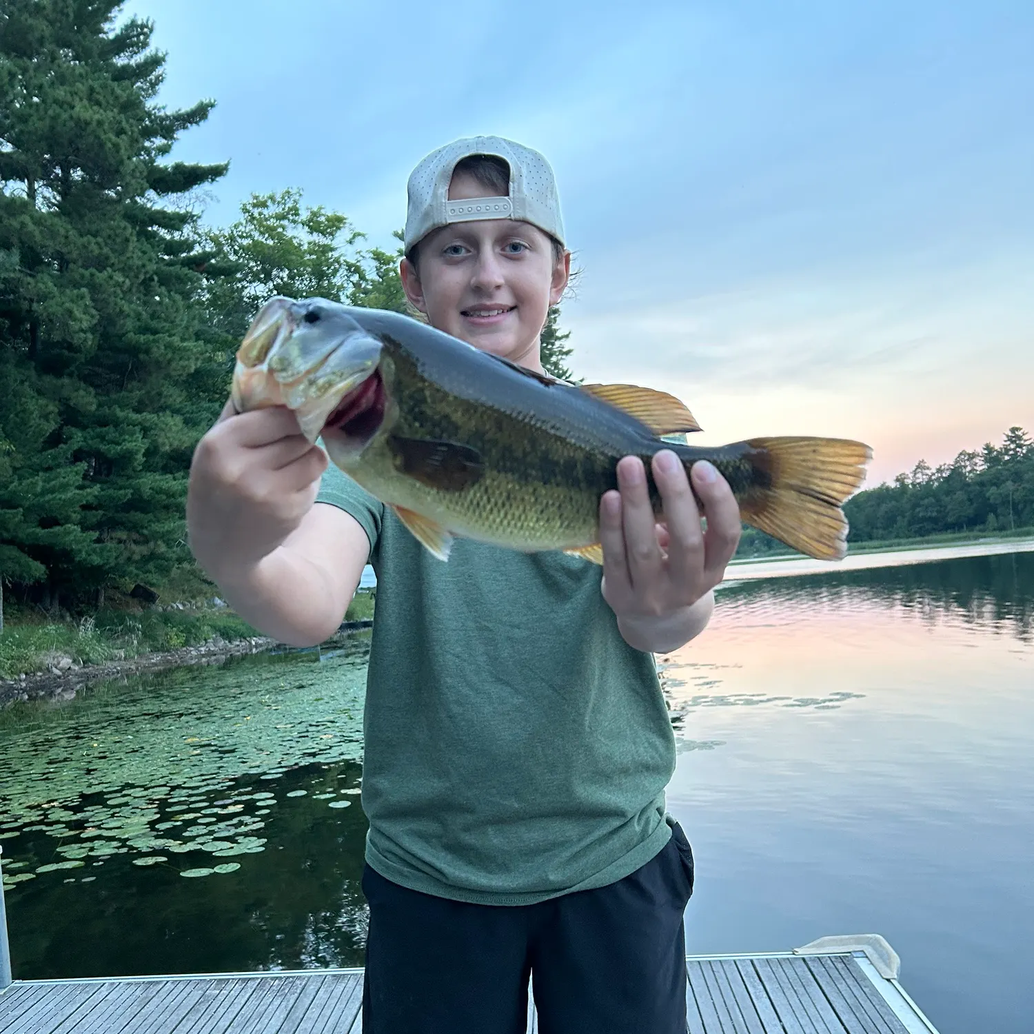 Largemouth bass caught on Fishbrain