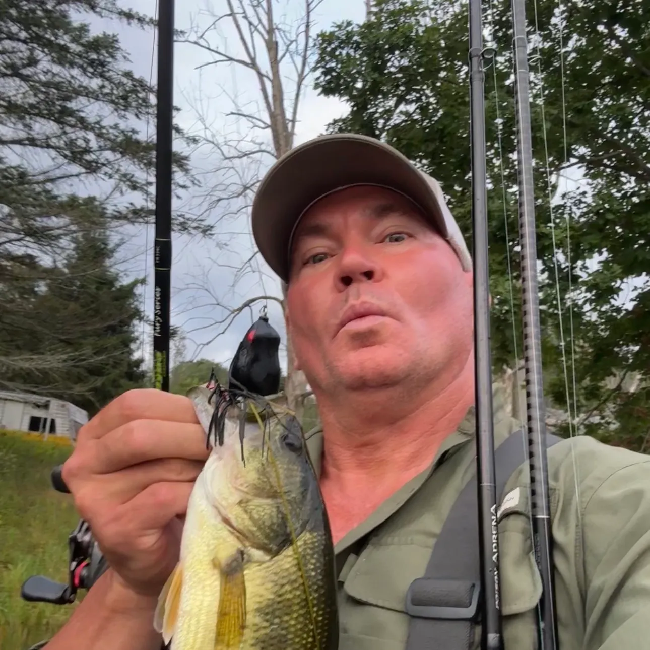Largemouth bass caught on Fishbrain