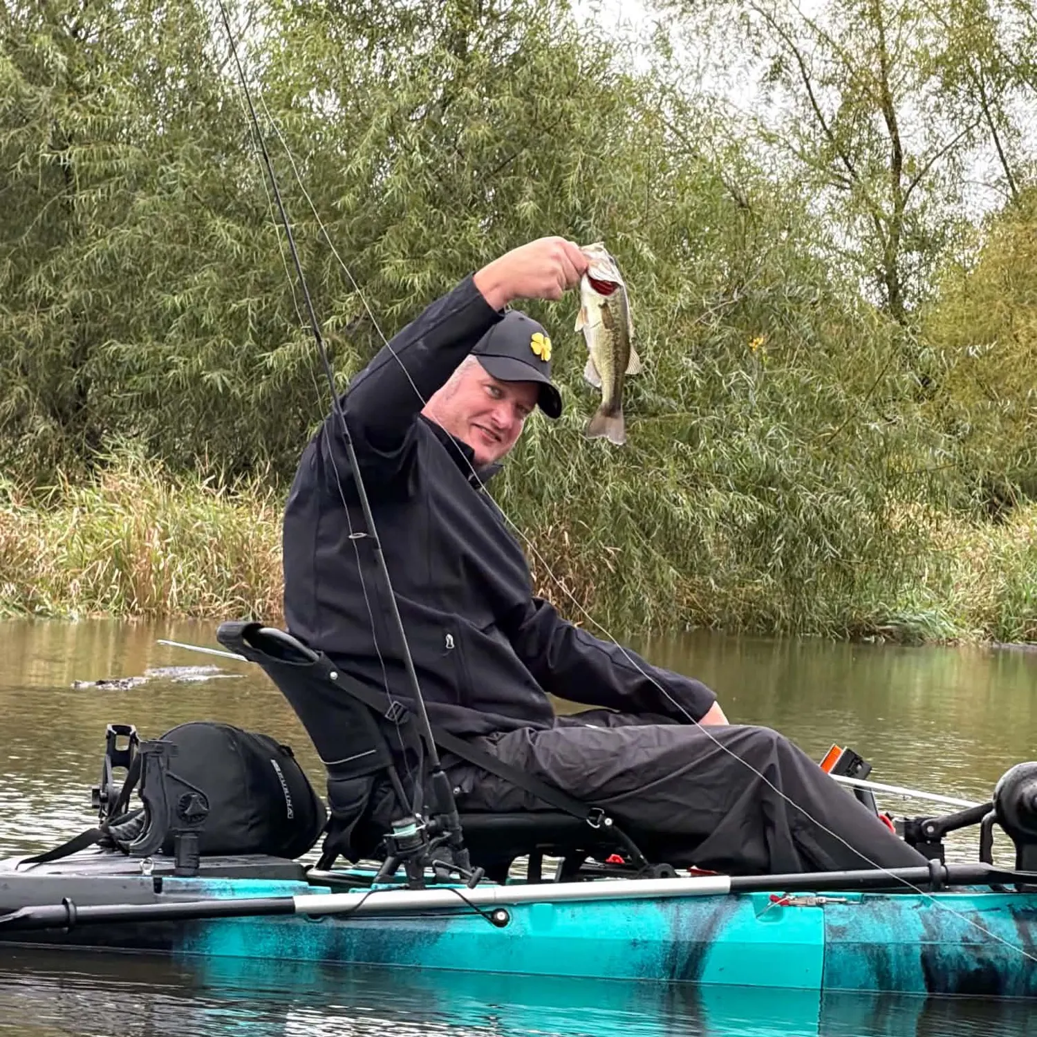Largemouth bass caught on Fishbrain