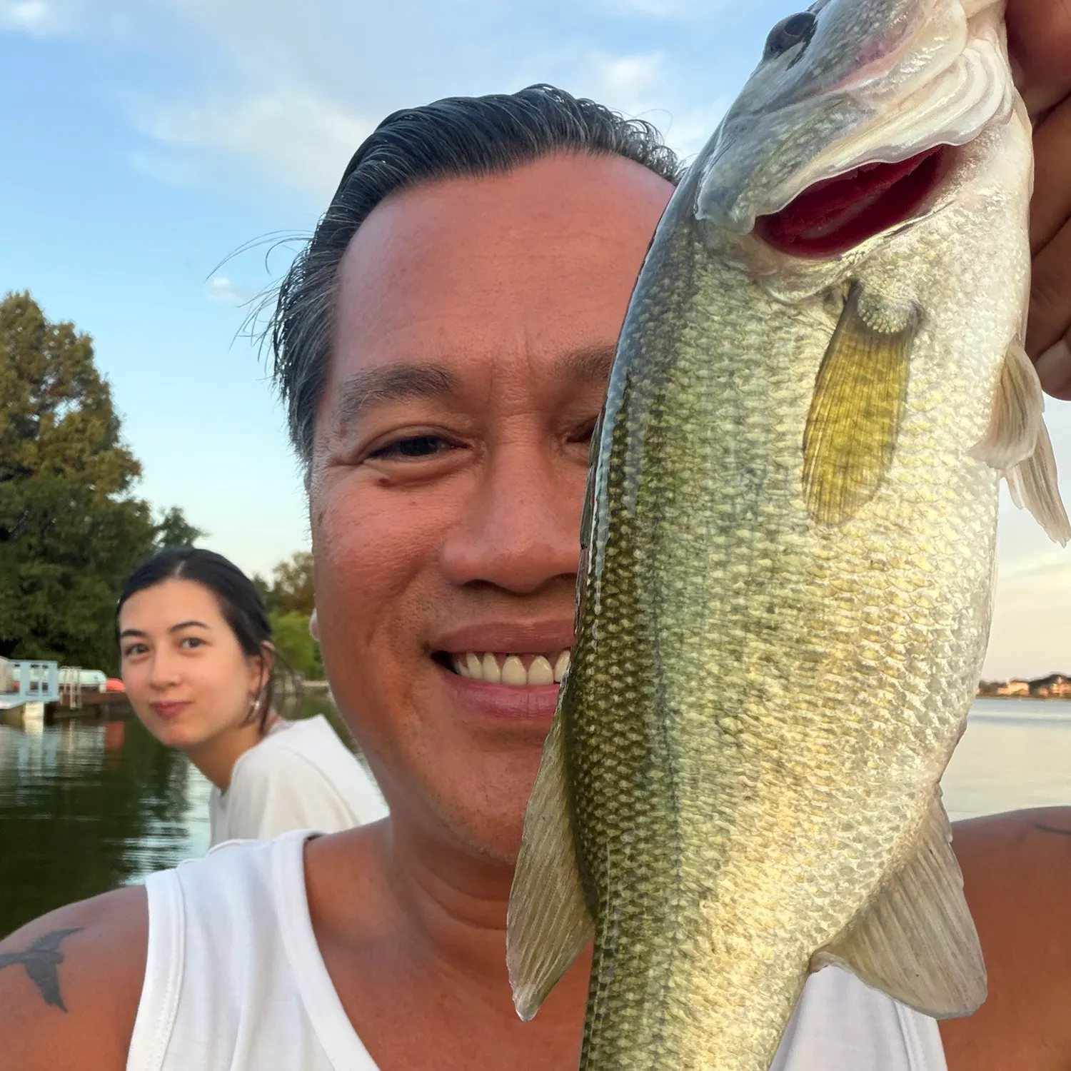 Largemouth bass caught on Fishbrain