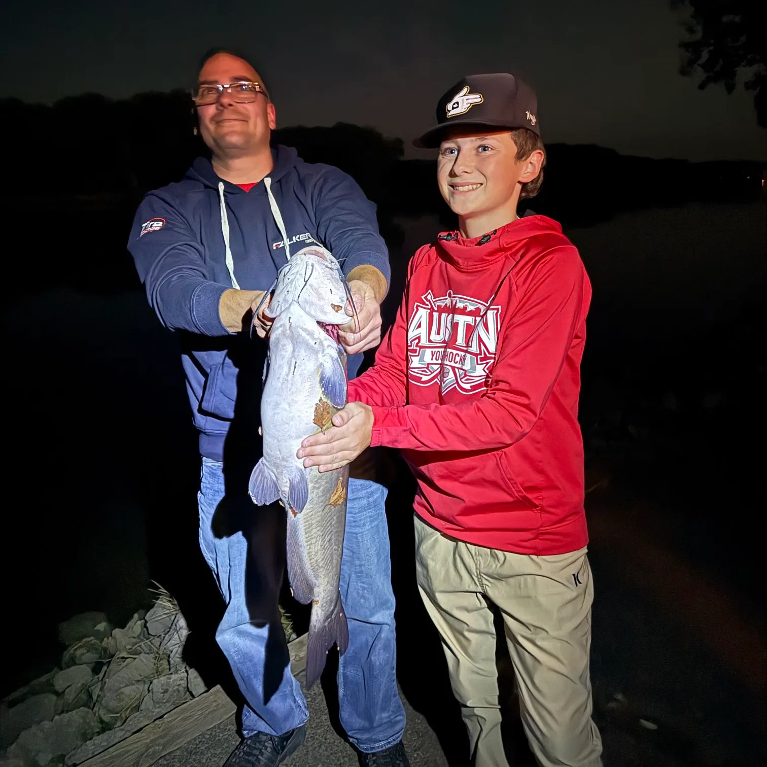 Channel catfish caught on Fishbrain