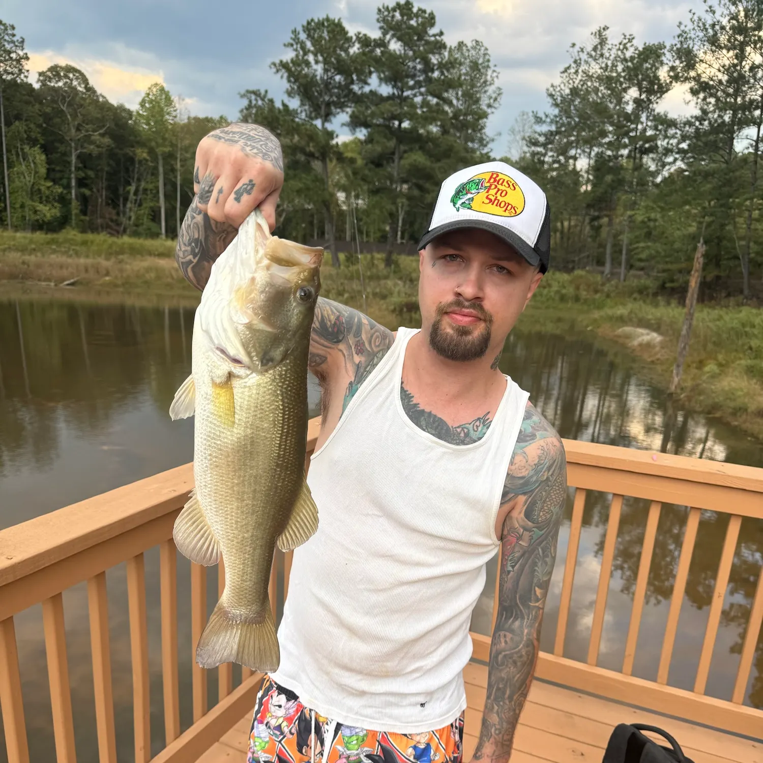 Largemouth bass caught on Fishbrain