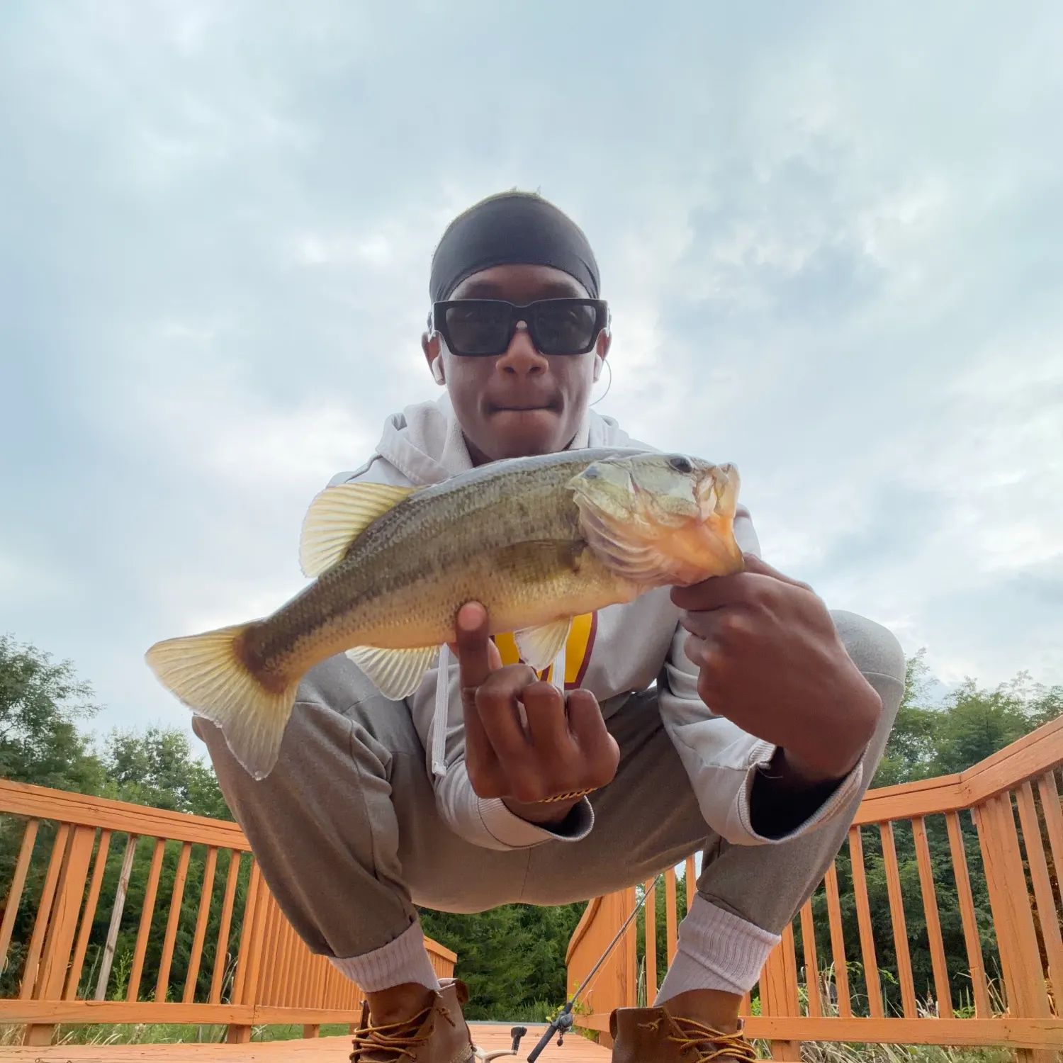 Largemouth bass caught on Fishbrain