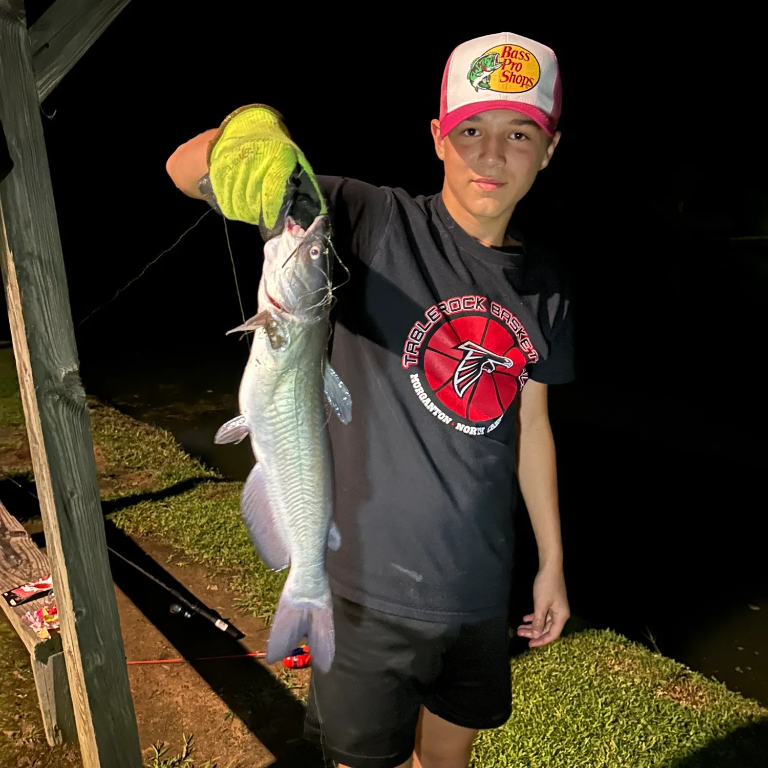 Blue catfish caught on Fishbrain