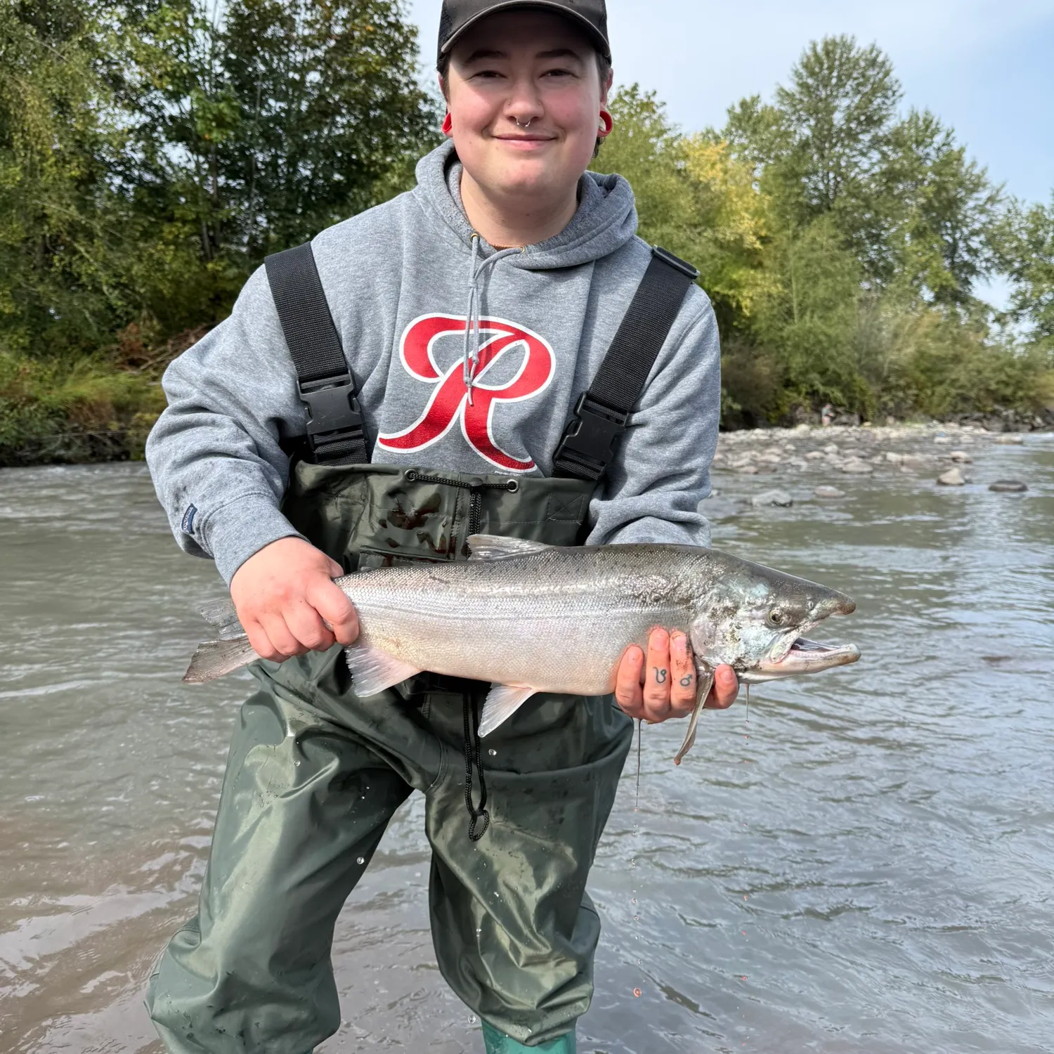 Coho salmon caught on Fishbrain