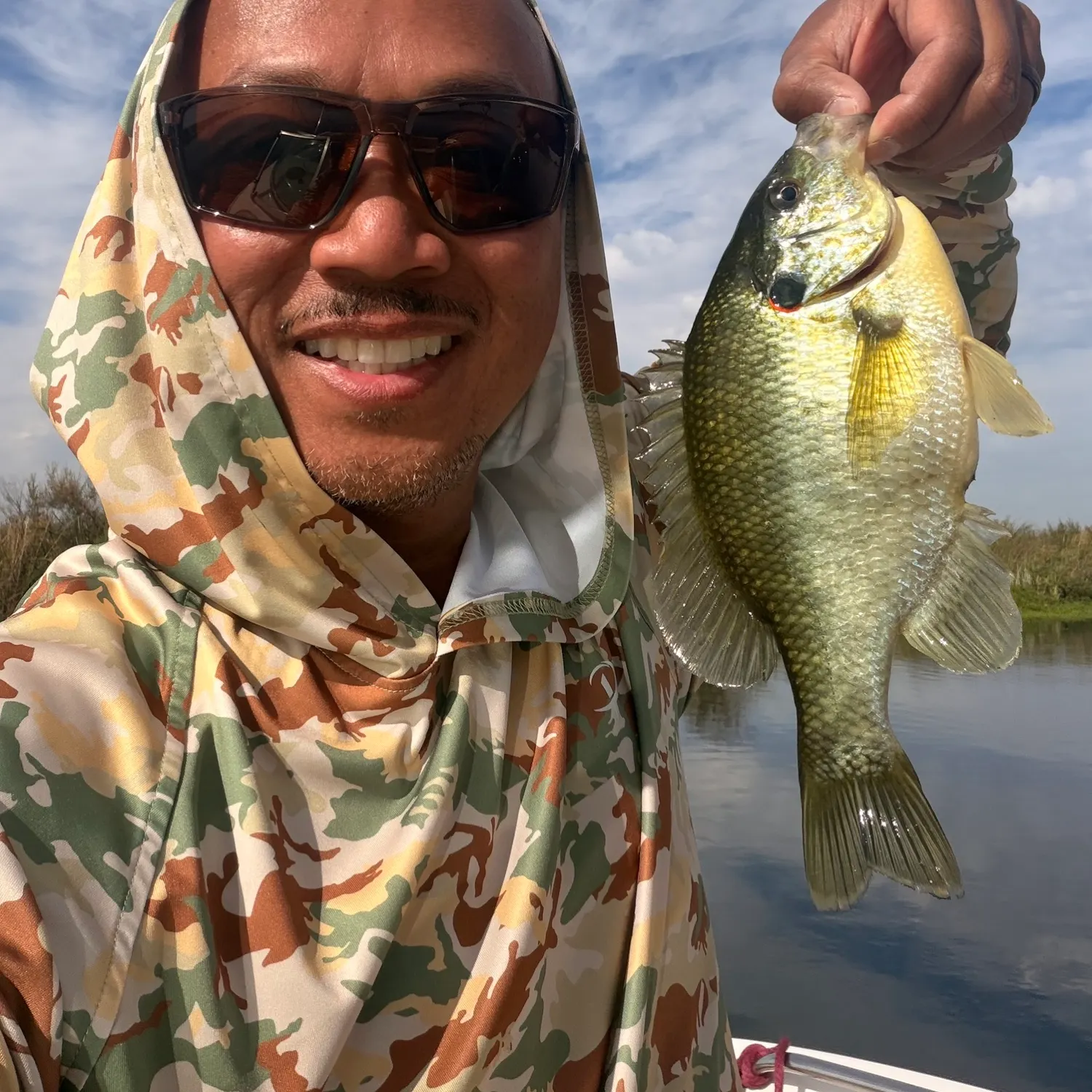 Redear sunfish caught on Fishbrain