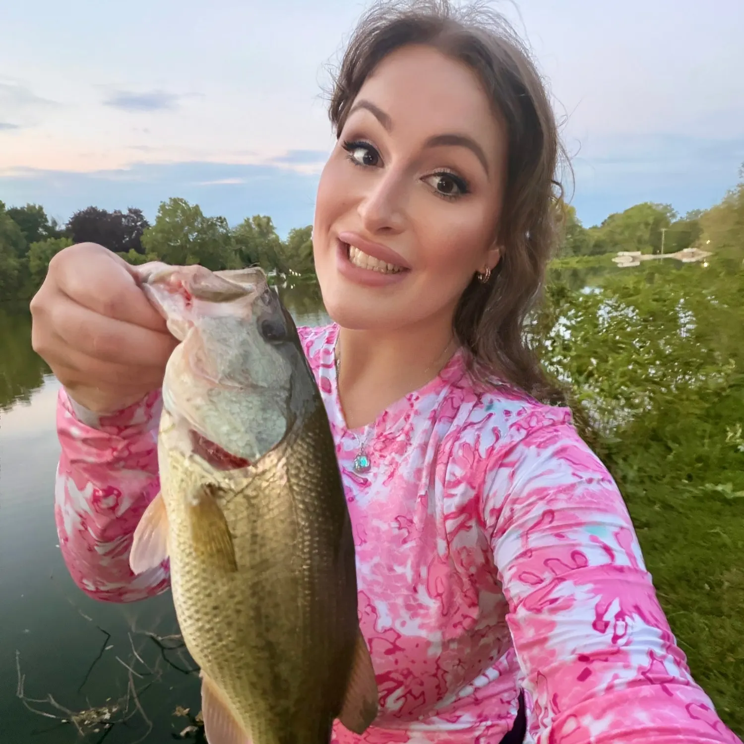 Largemouth bass caught on Fishbrain