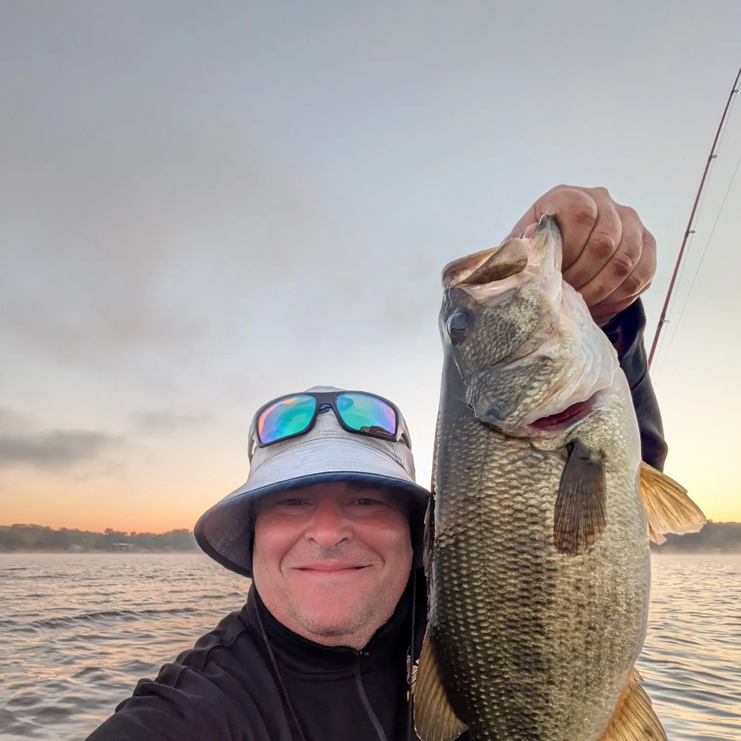 Largemouth bass caught on Fishbrain