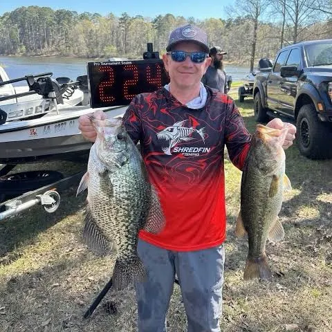 Largemouth bass caught on Fishbrain