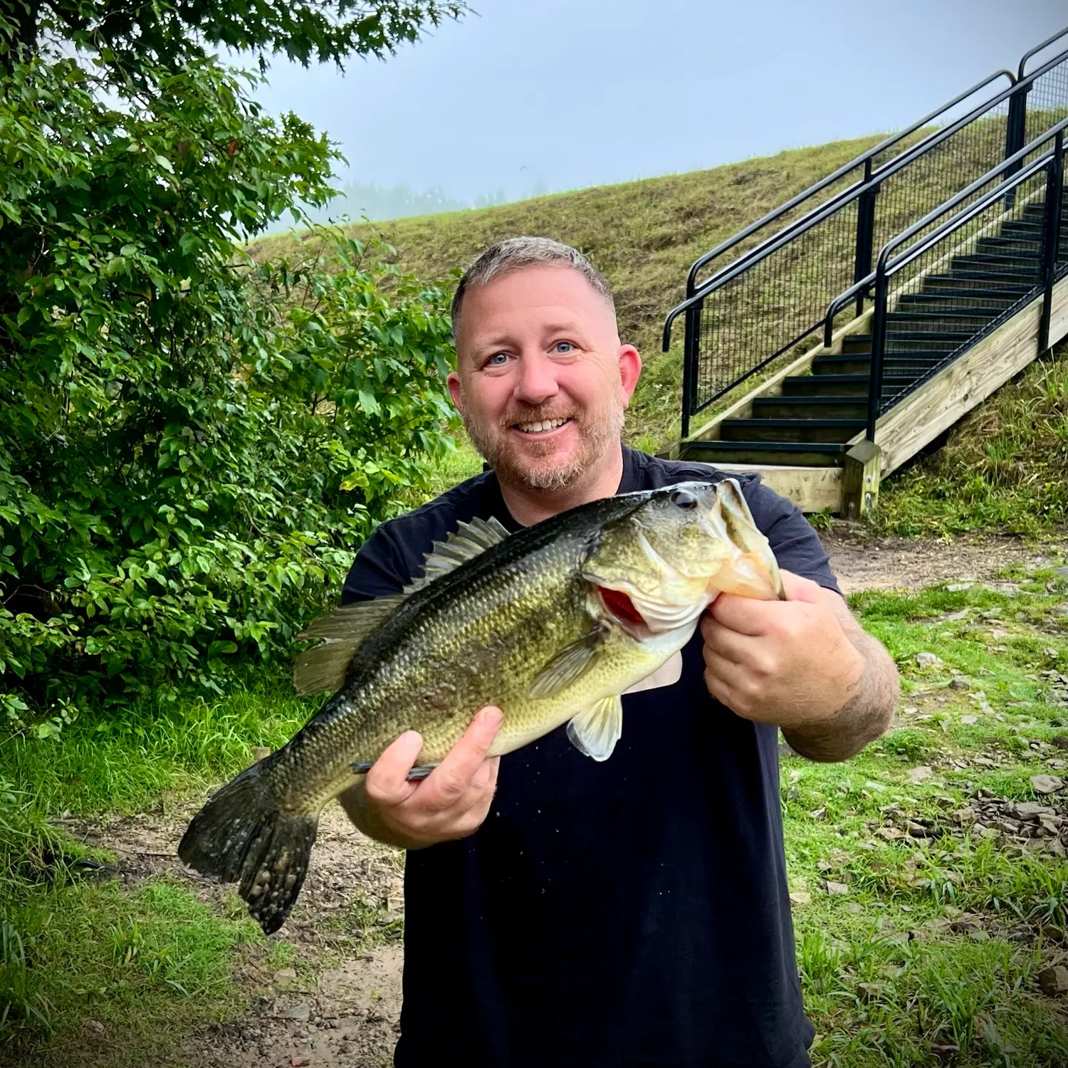 Largemouth bass caught on Fishbrain