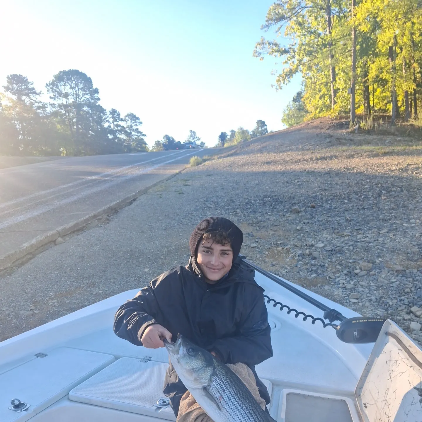 Striped bass caught on Fishbrain