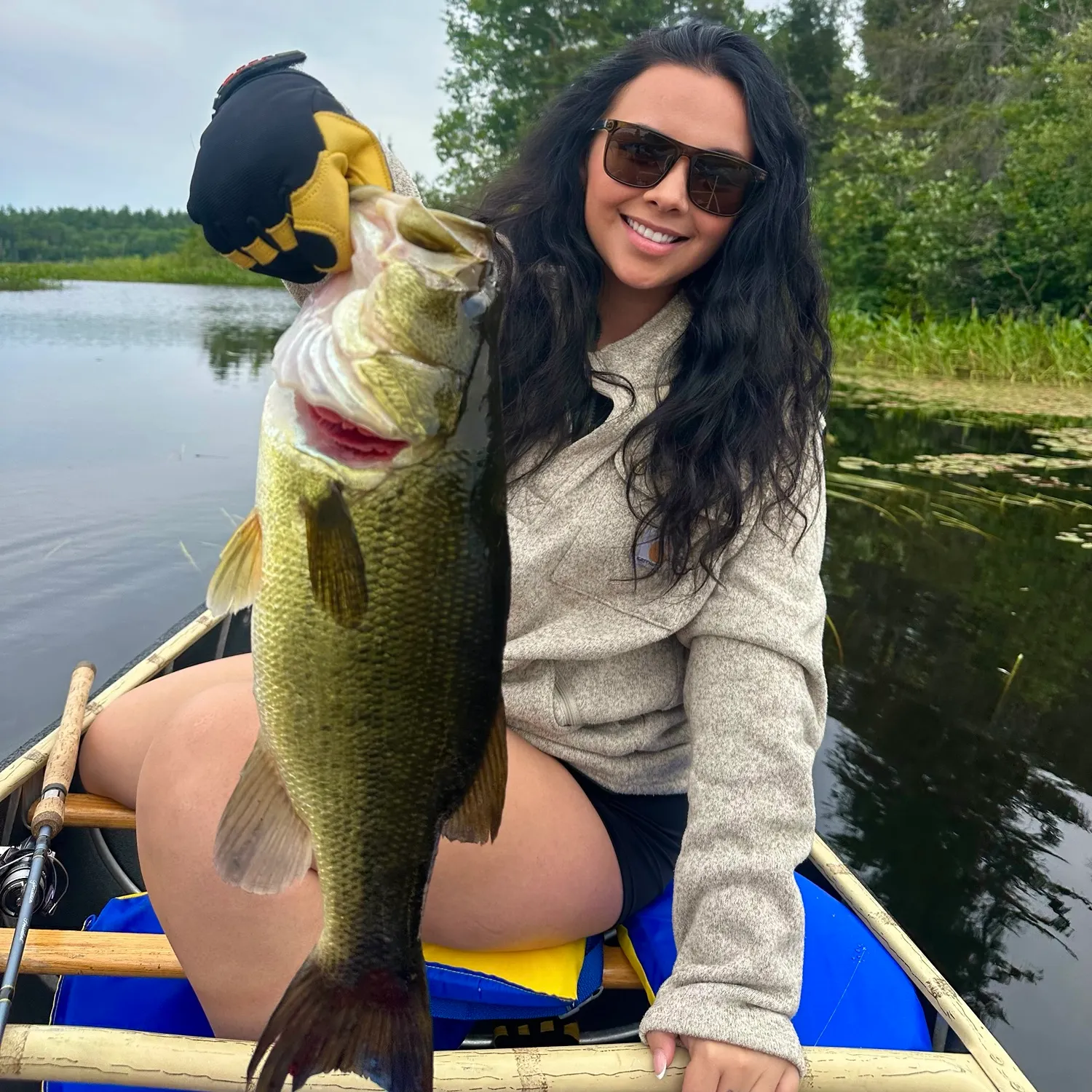 Largemouth bass caught on Fishbrain