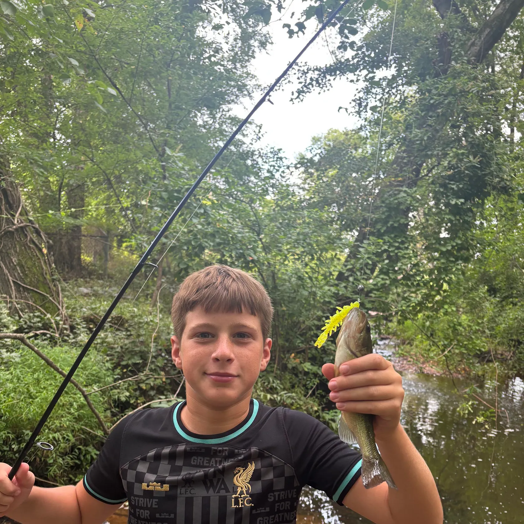 Largemouth bass caught on Fishbrain