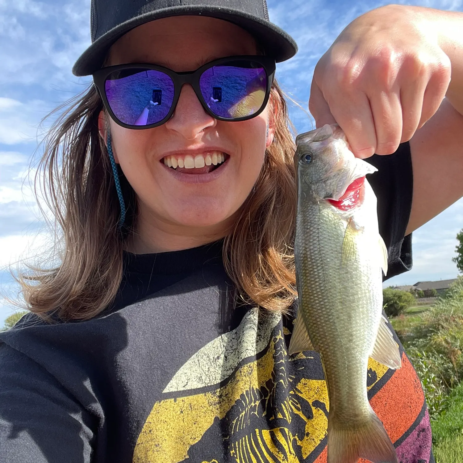 Largemouth bass caught on Fishbrain