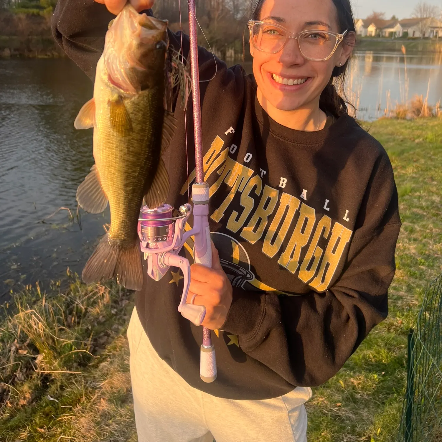 Largemouth bass caught on Fishbrain