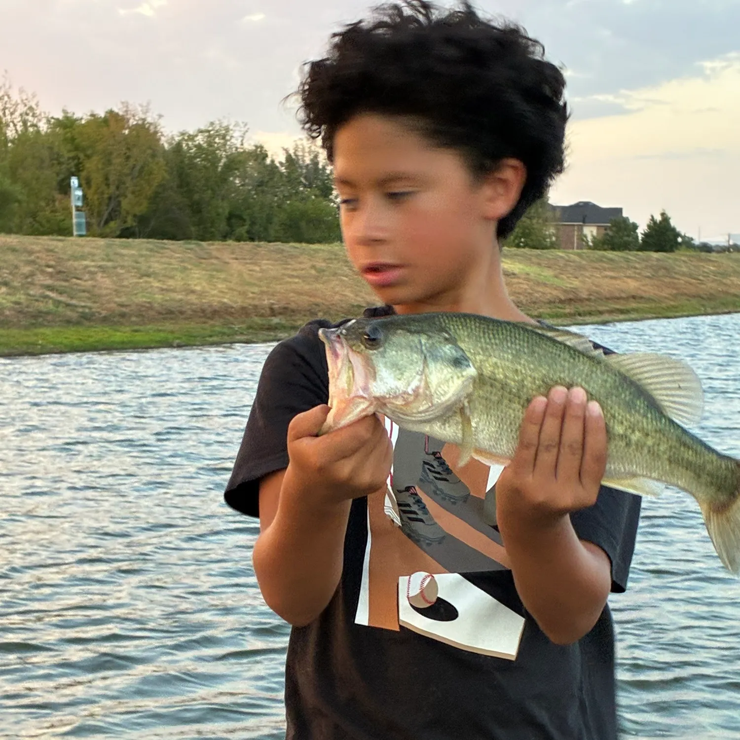 Largemouth bass caught on Fishbrain