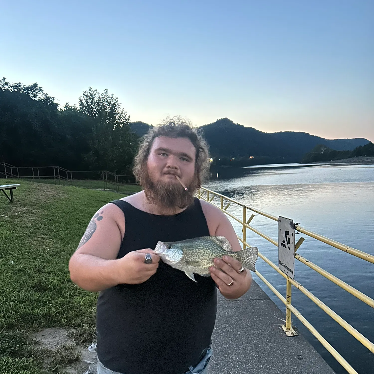 Black crappie caught on Fishbrain