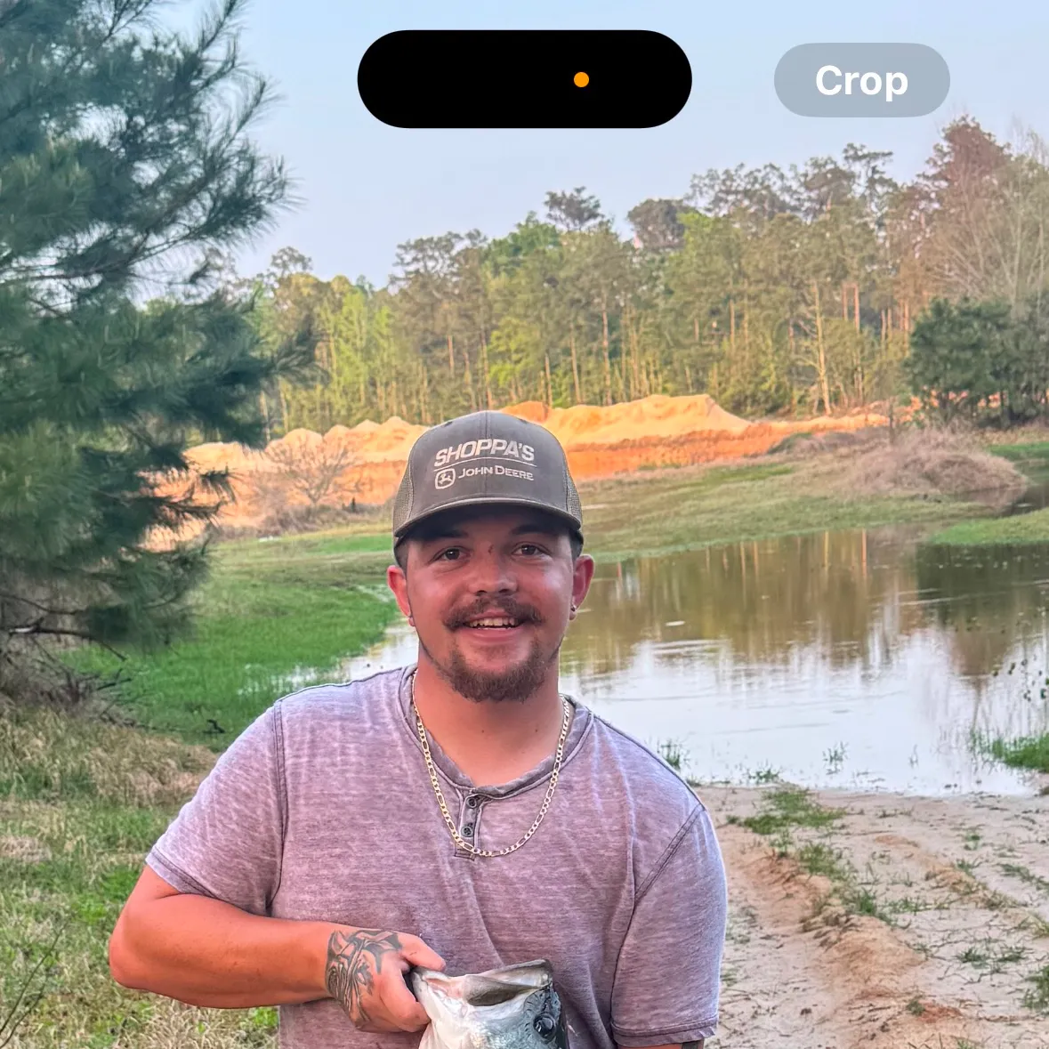 Largemouth bass caught on Fishbrain
