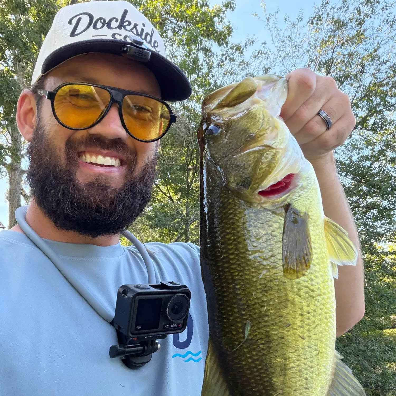 Largemouth bass caught on Fishbrain