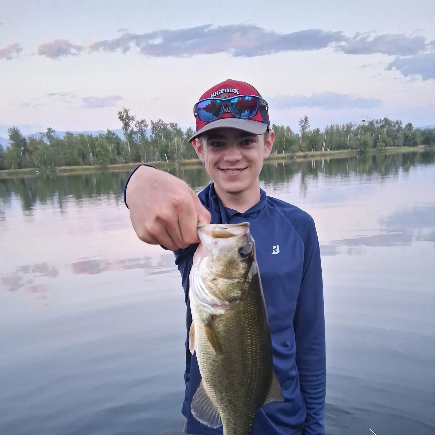 Largemouth bass caught on Fishbrain