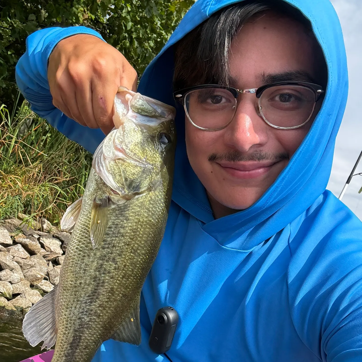 Largemouth bass caught on Fishbrain