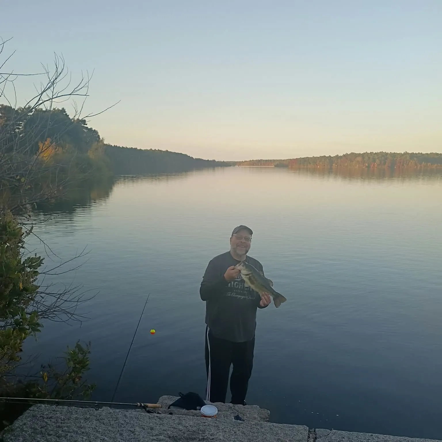 Largemouth bass caught on Fishbrain