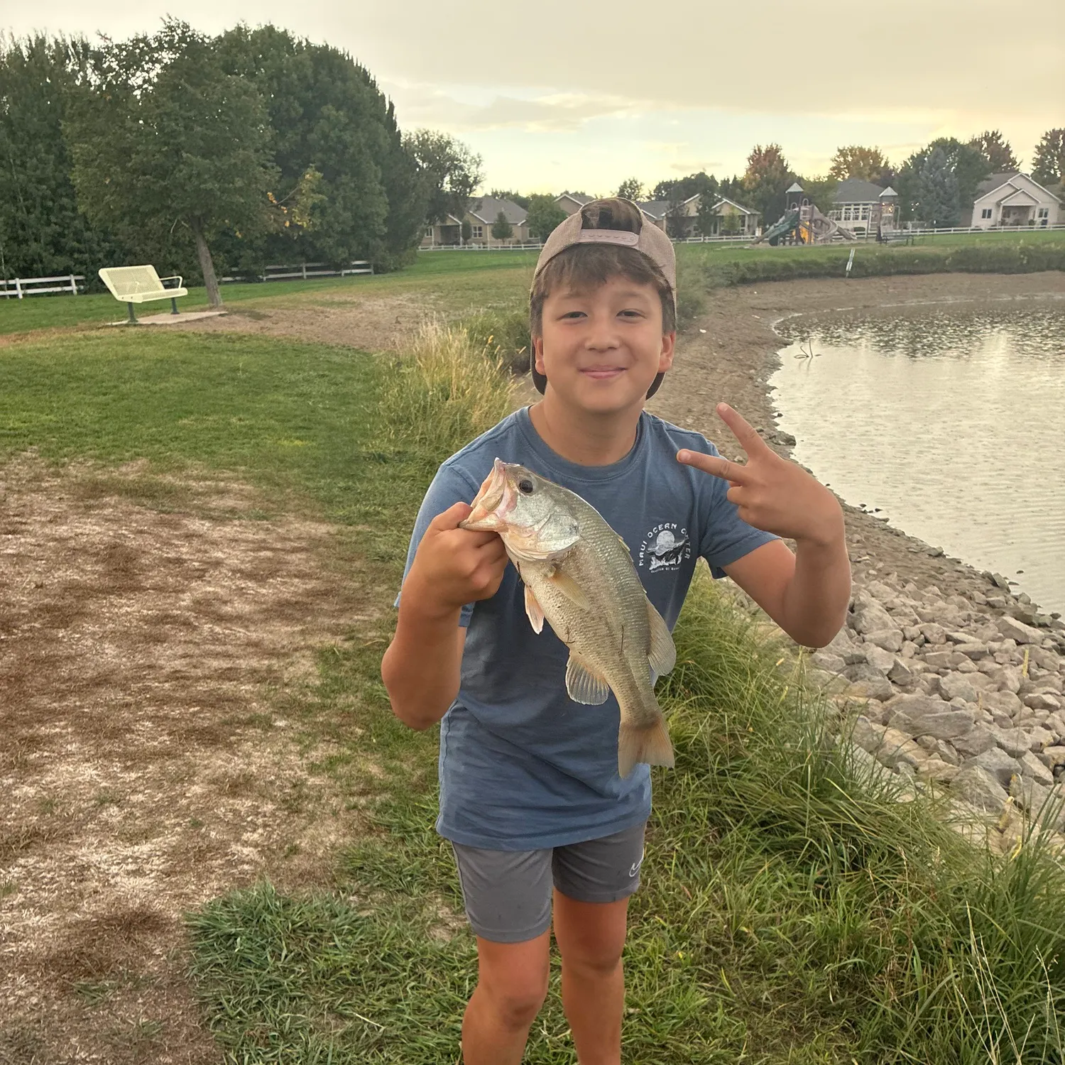 Largemouth bass caught on Fishbrain