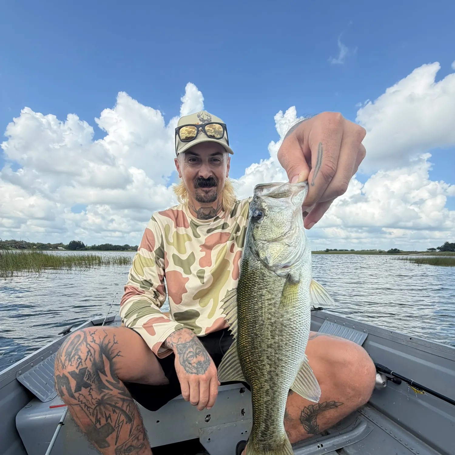 Largemouth bass caught on Fishbrain