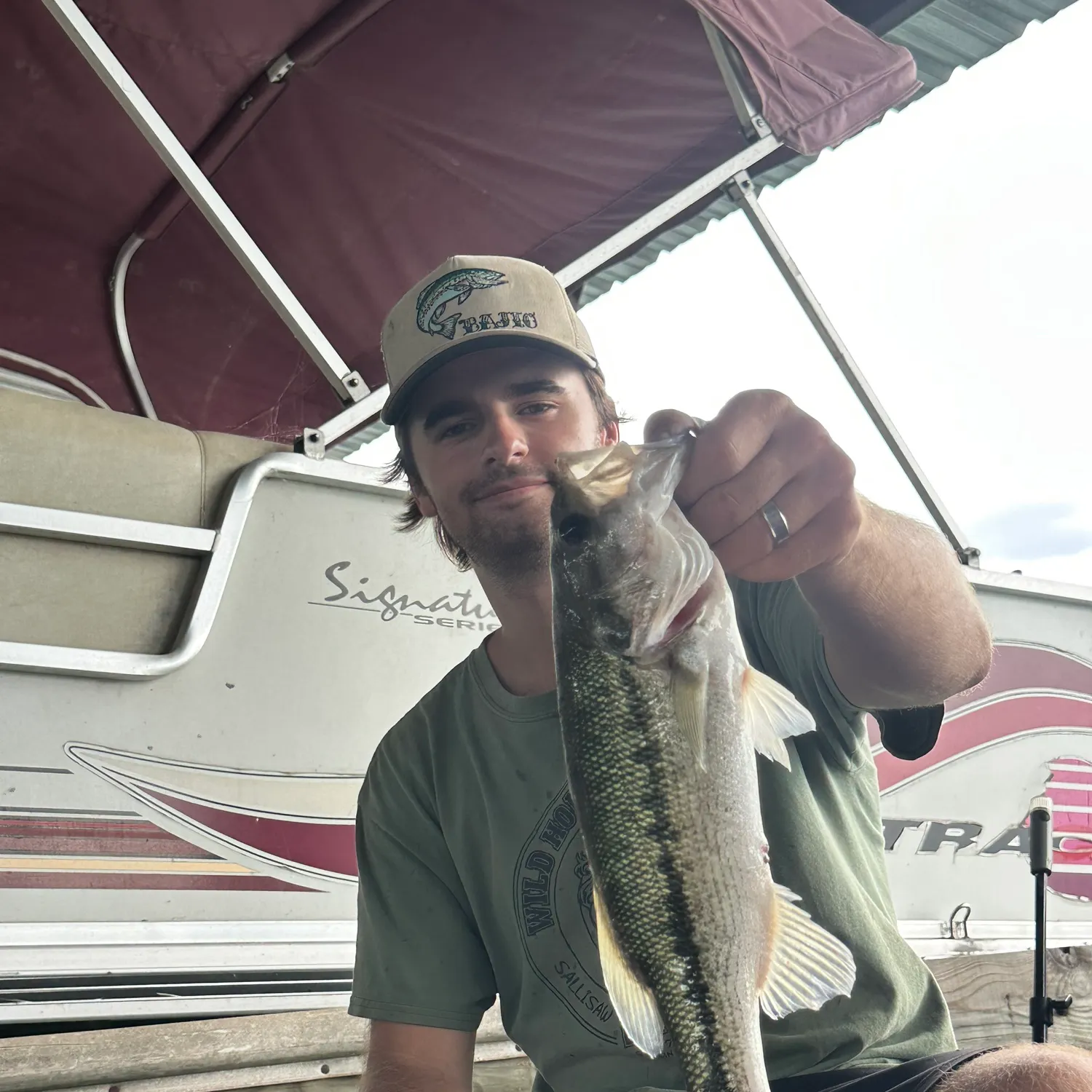 Spotted bass caught on Fishbrain