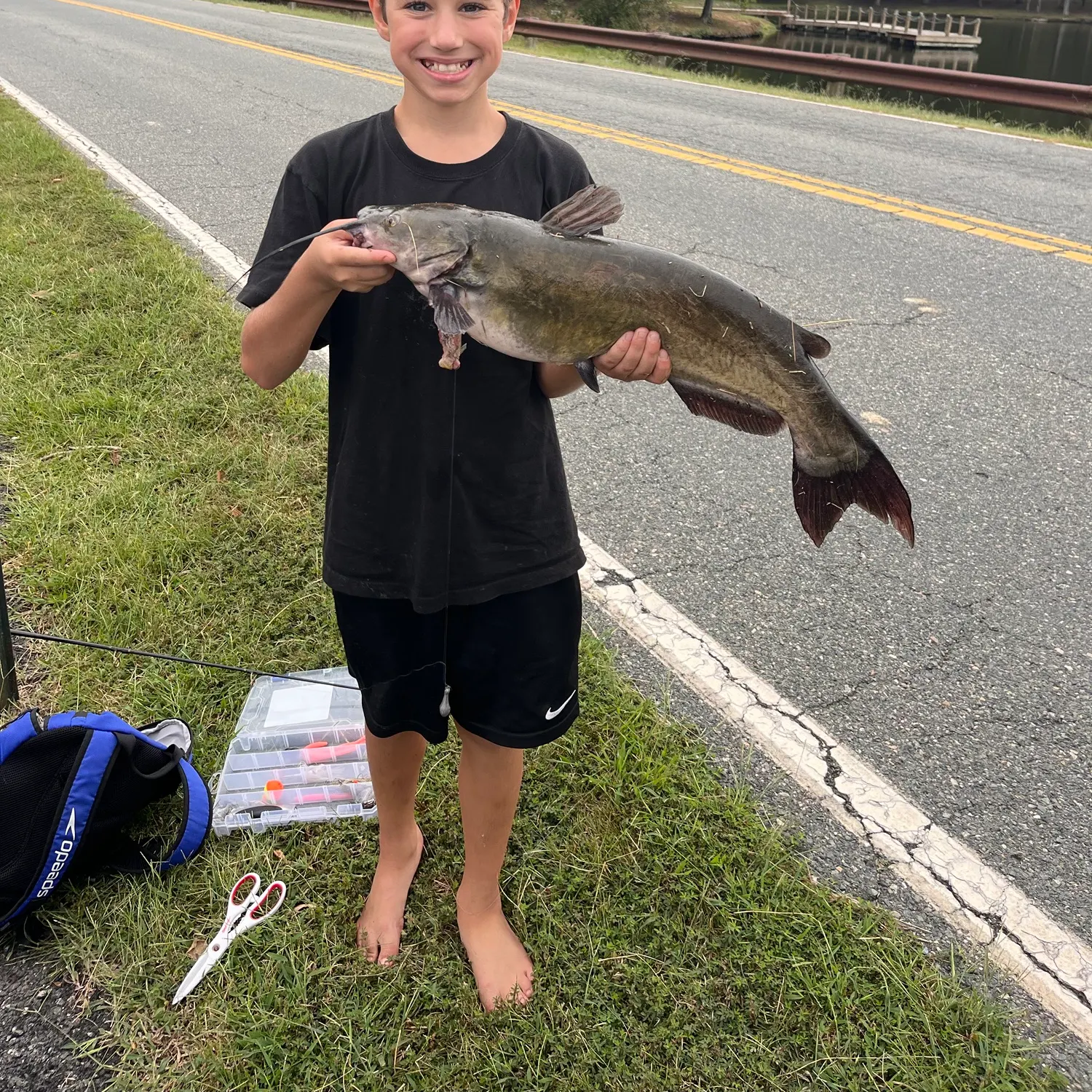 Channel catfish caught on Fishbrain