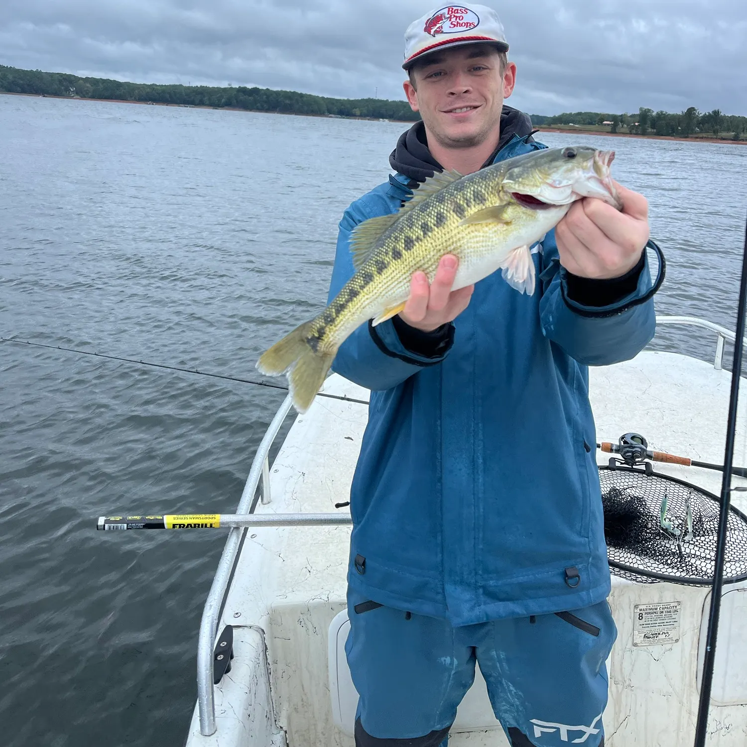 Spotted bass caught on Fishbrain