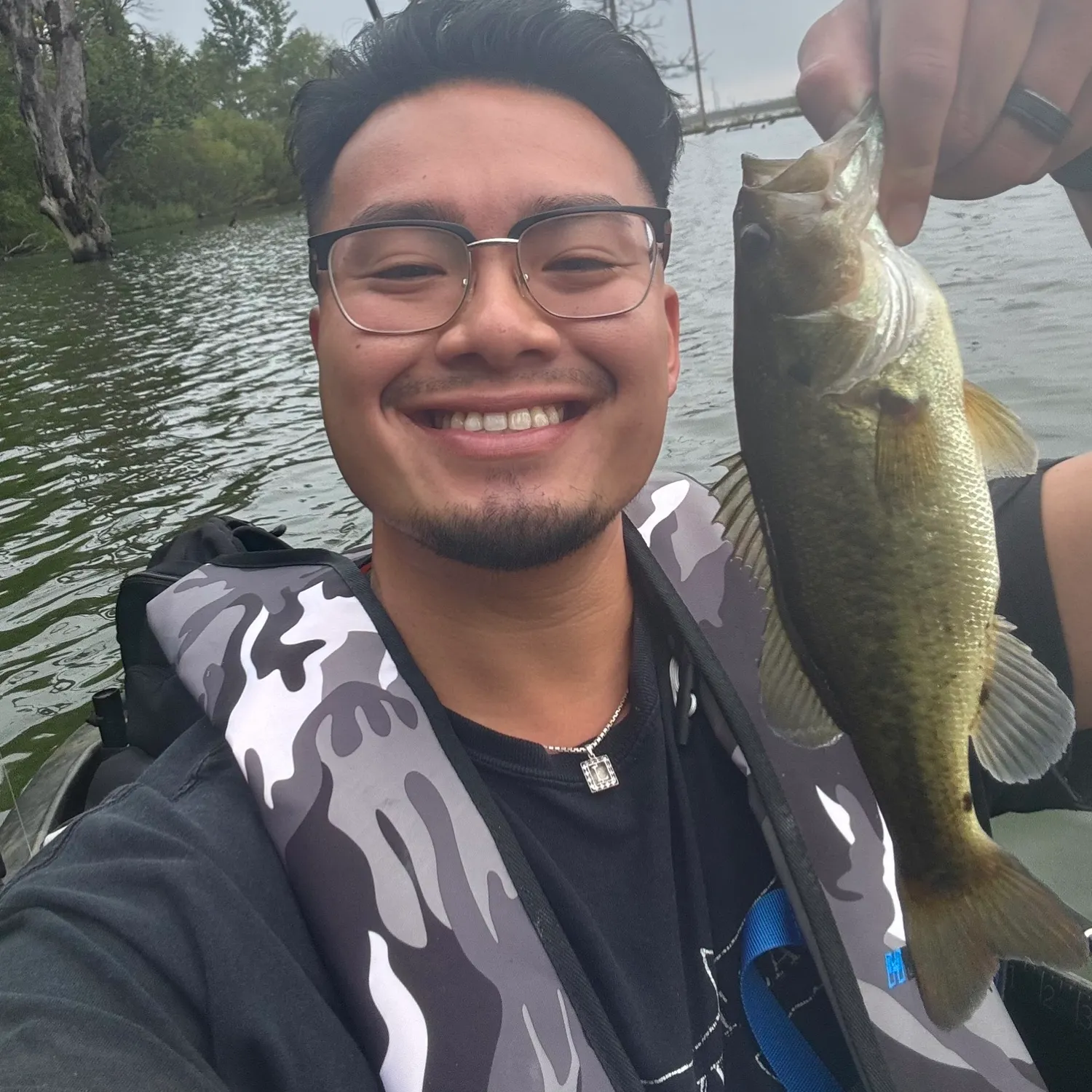 Largemouth bass caught on Fishbrain