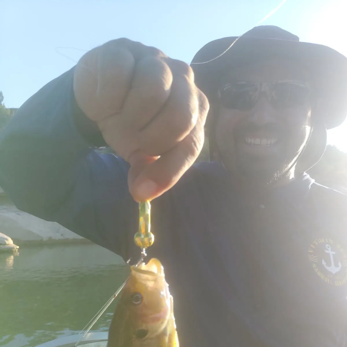 Green sunfish caught on Fishbrain