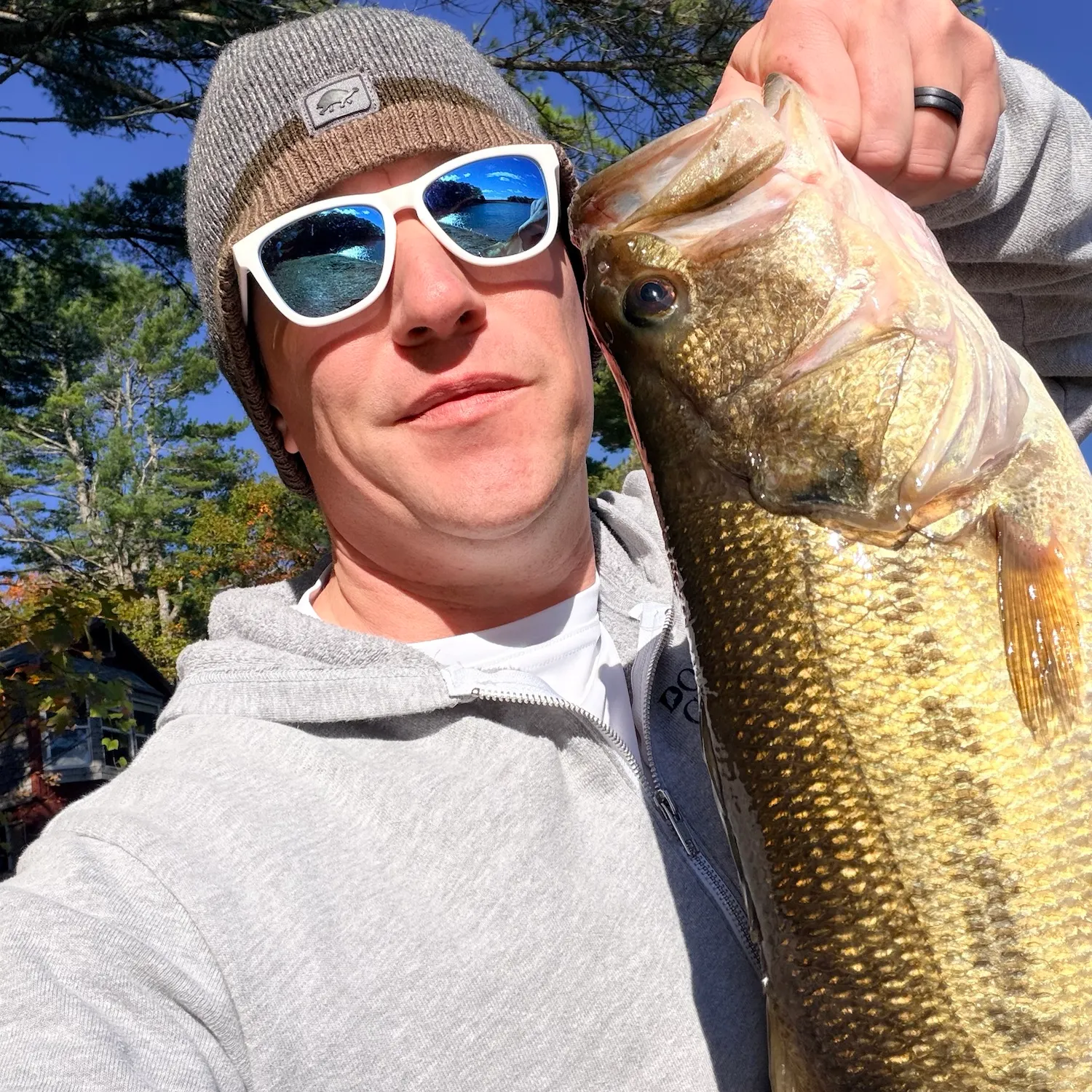 Largemouth bass caught on Fishbrain