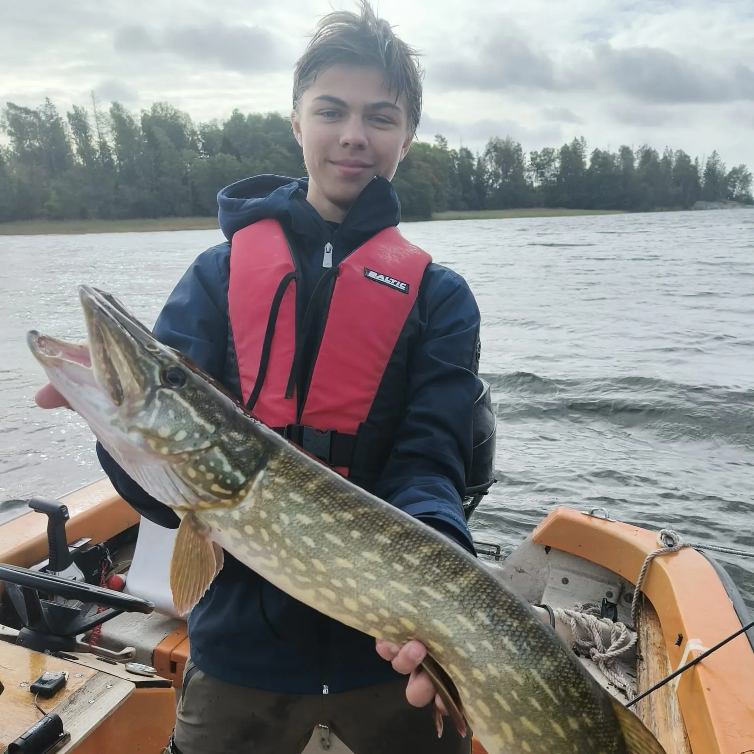 Northern pike caught on Fishbrain
