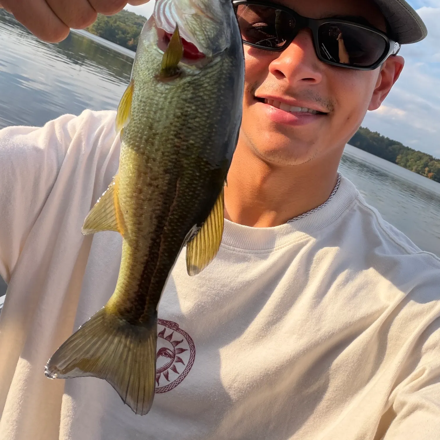 Largemouth bass caught on Fishbrain