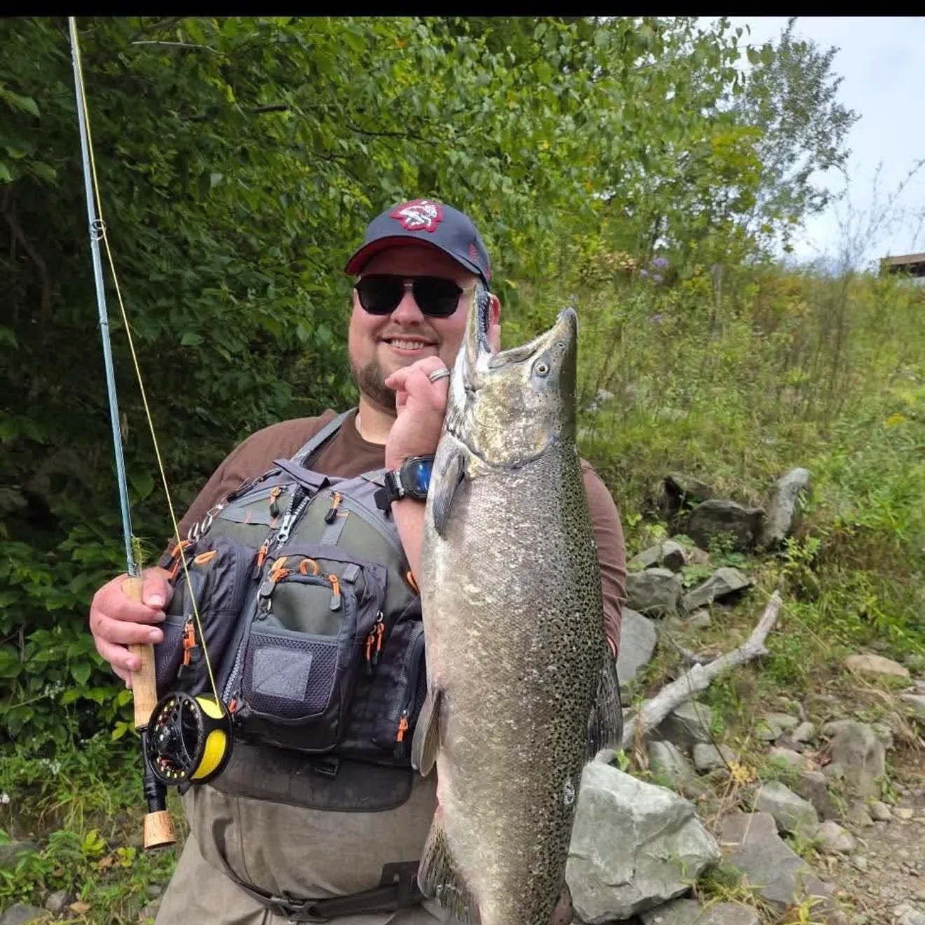 Chinook salmon caught on Fishbrain