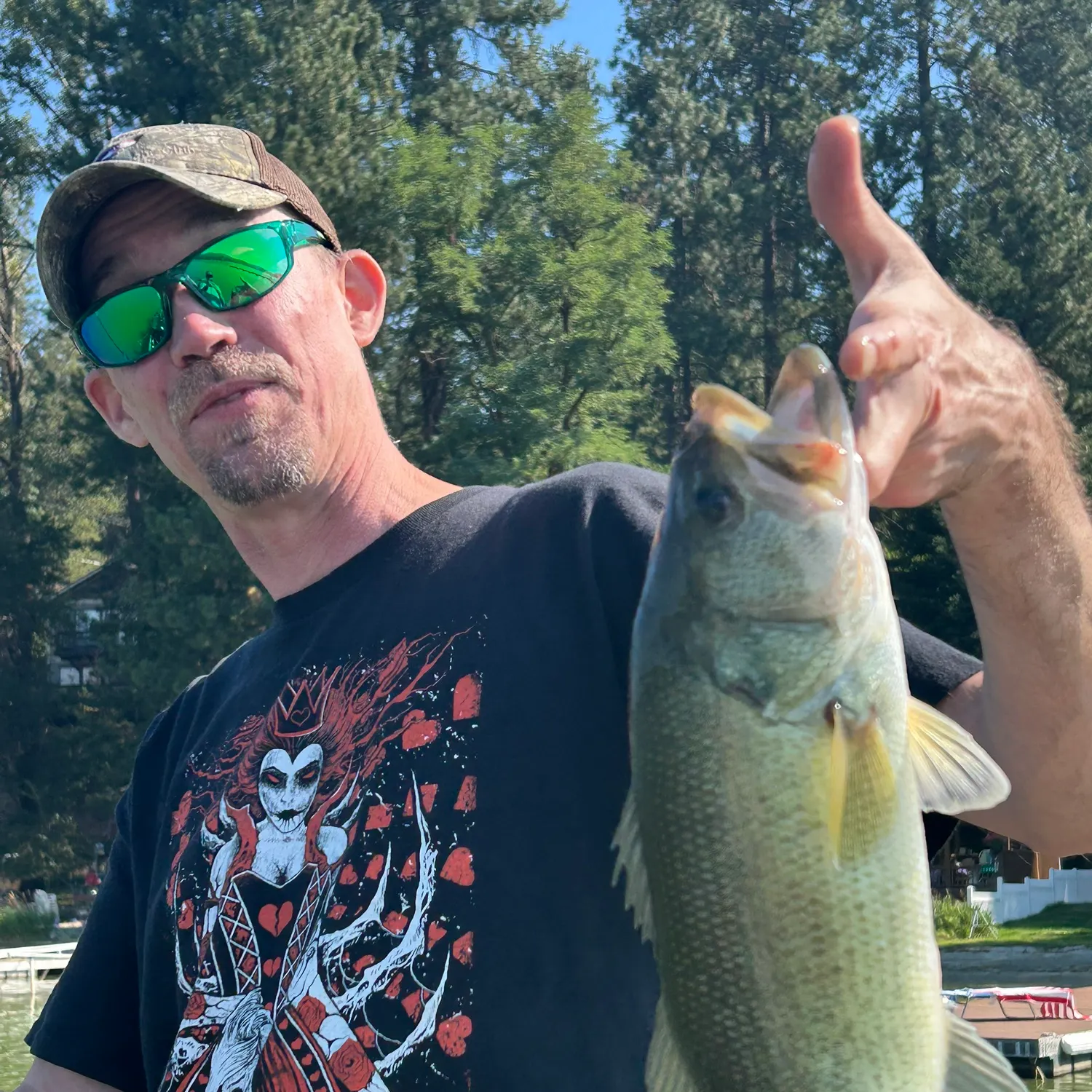 Largemouth bass caught on Fishbrain