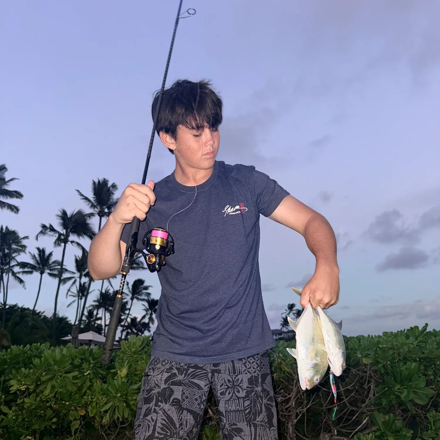 White trevally caught on Fishbrain
