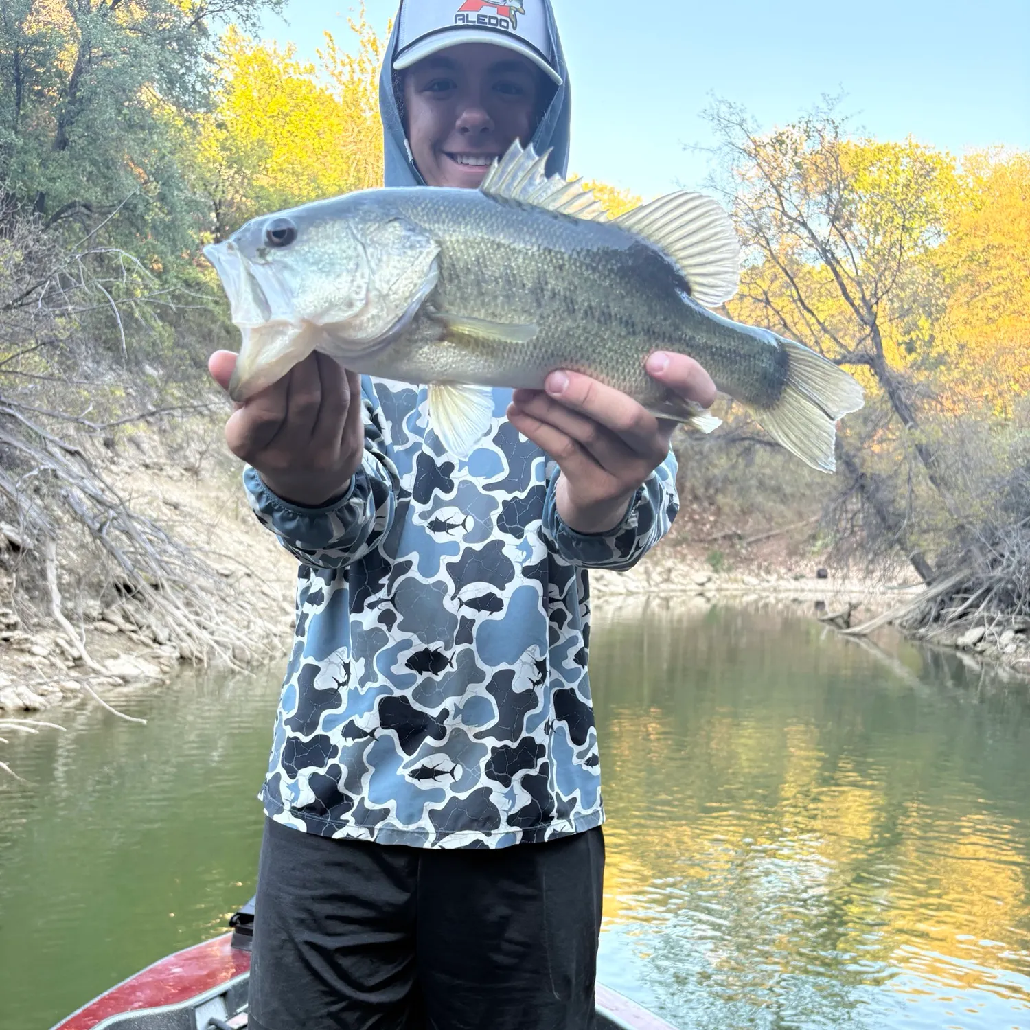 Largemouth bass caught on Fishbrain