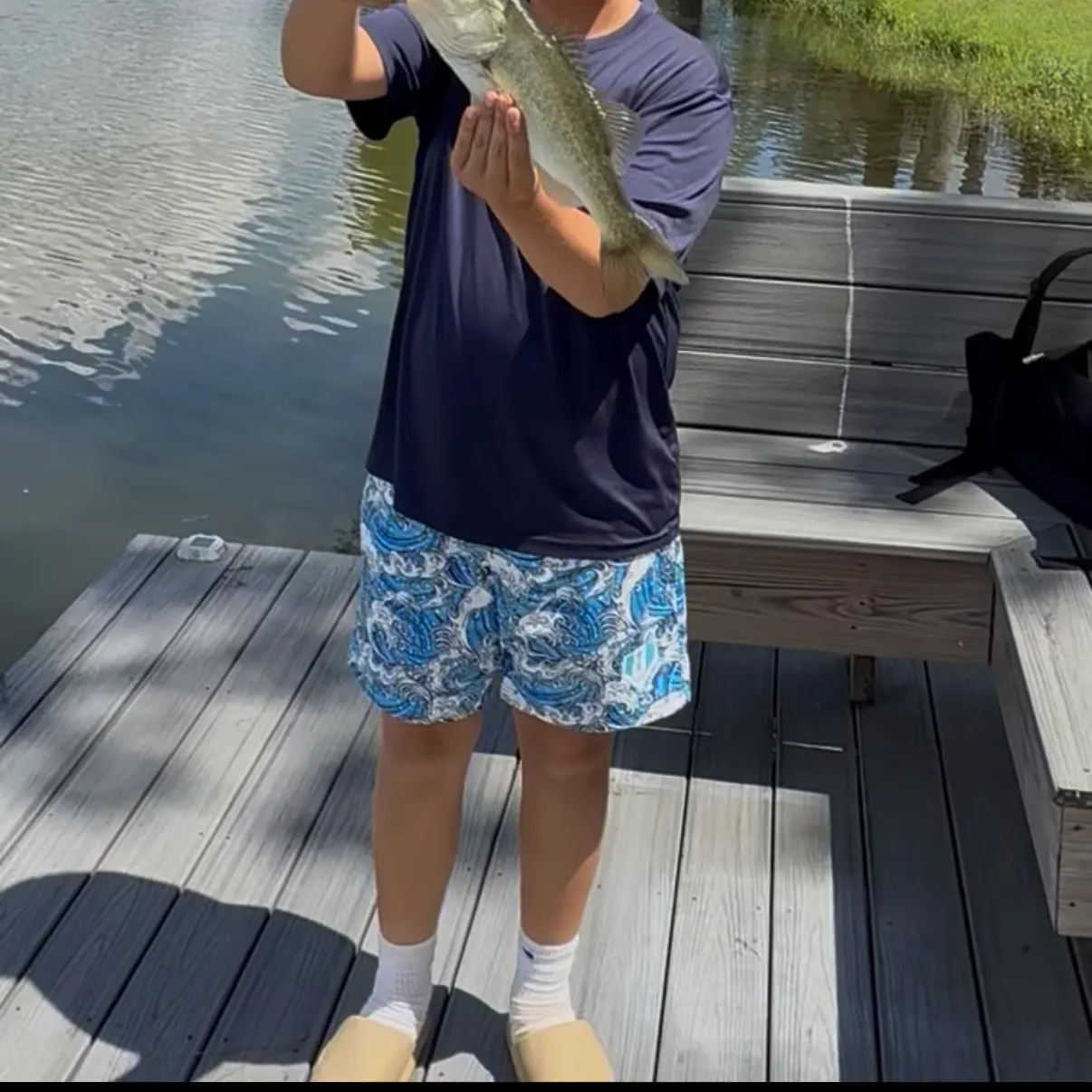 Largemouth bass caught on Fishbrain