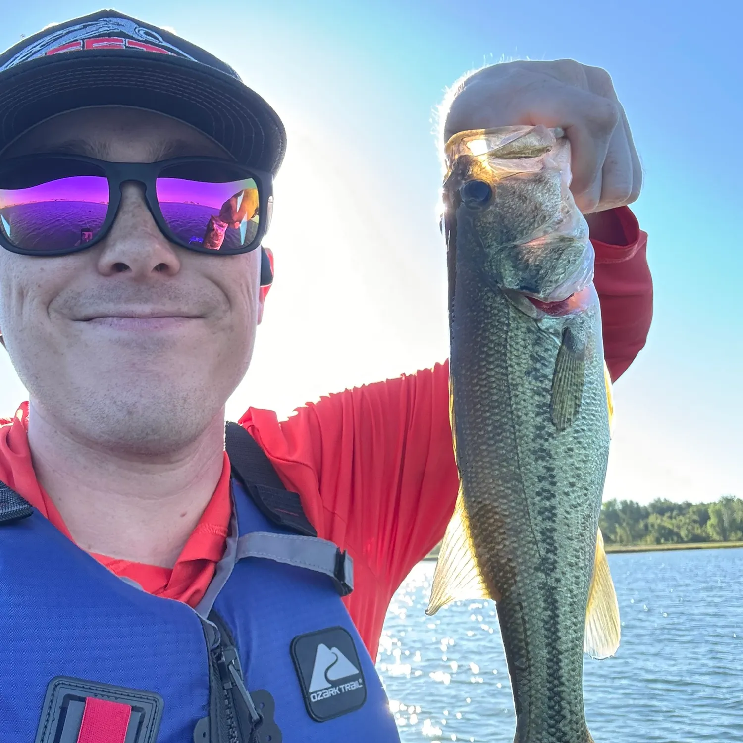 Largemouth bass caught on Fishbrain