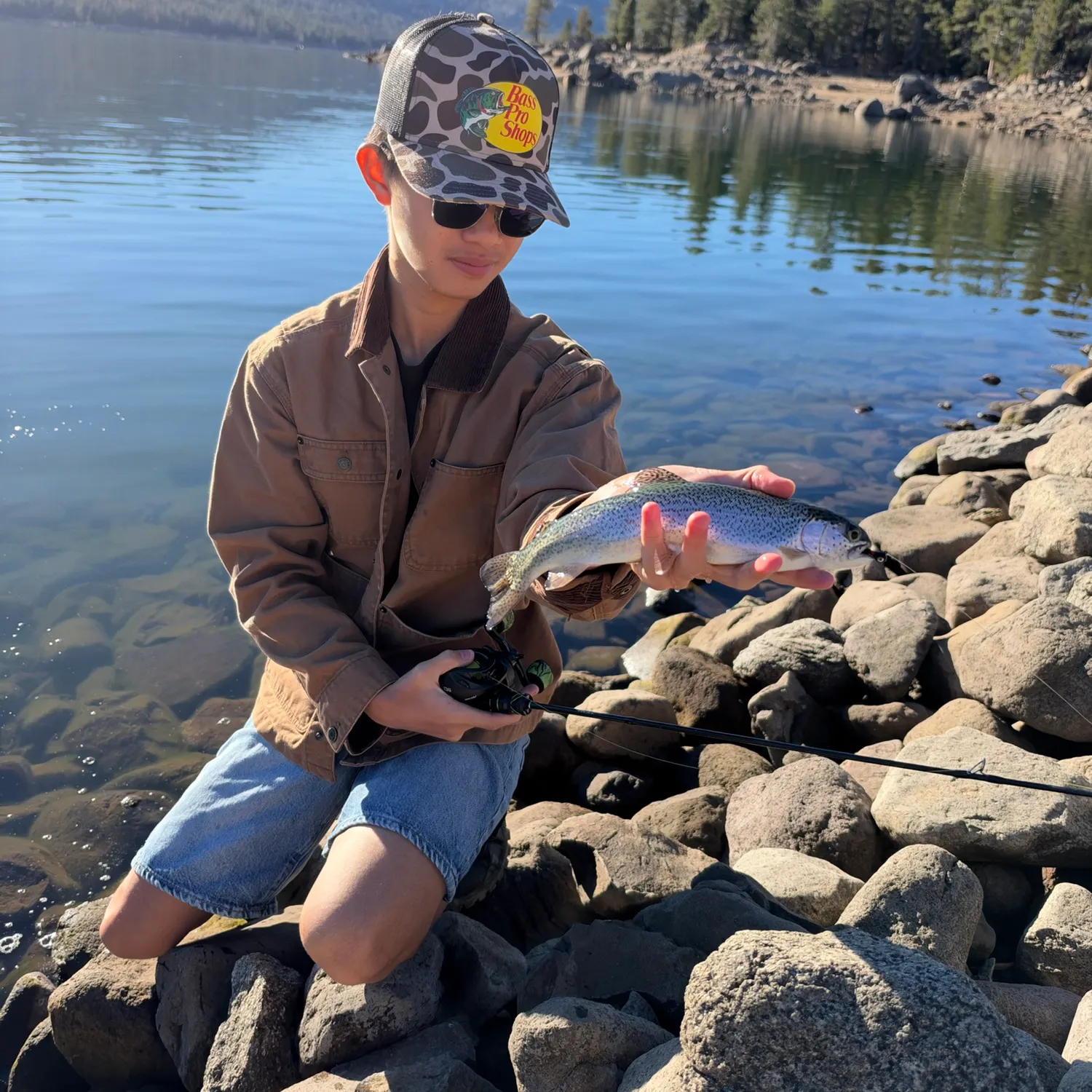 Rainbow trout caught on Fishbrain
