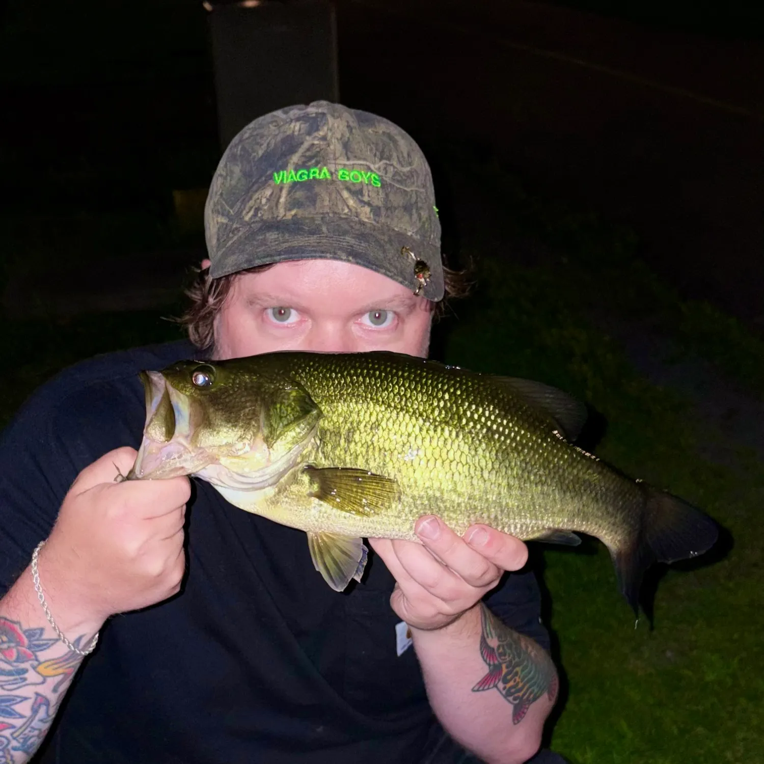 Largemouth bass caught on Fishbrain